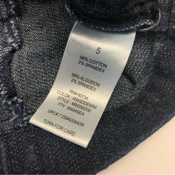 Womens 5 Juniors MILEY CYRUS MAX AZRIA Blue Rinse Denim Scrunch Micro Mini Skirt - Picture 8 of 10